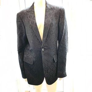 Italian RICHMOND “X” Black Jacquard Lined Jacket